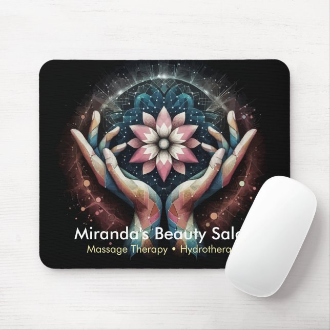Massage Therapy Healing Händer Energy Spa Hälsa Musmatta (Med mus)