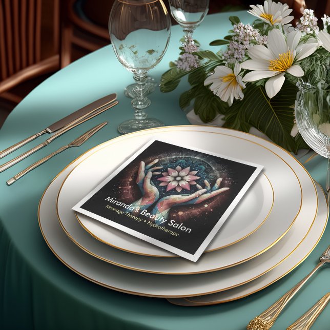 Massage Therapy Healing Händer Energy Spa Hälsa Pappersservett (Skapare uppladdad)