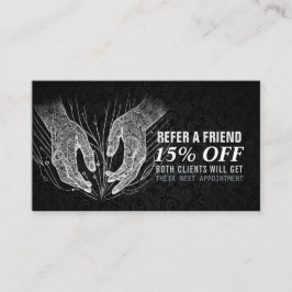 Massage Therapy Healing Händer Energy Spa Hälsa Rabattkort