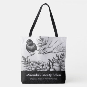 Massage Therapy Healing Händer Energy Spa Hälsa Tygkasse