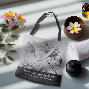 Massage Therapy Healing Händer Energy Spa Hälsa Tygkasse