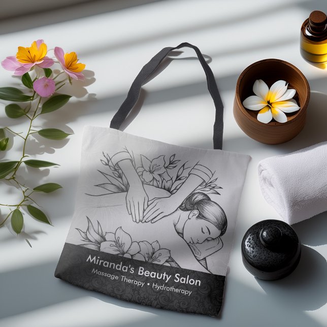 Massage Therapy Healing Händer Energy Spa Hälsa Tygkasse (Skapare uppladdad)