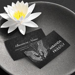 Massage Therapy Healing Händer Energy Spa Hälsa Visitkort