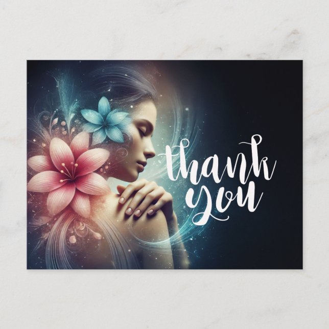 Massage Therapy Healing Händer Energy Spa Hälsa Vykort (Framsida)