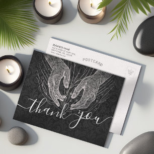 Massage Therapy Healing Händer Energy Spa Hälsa Vykort