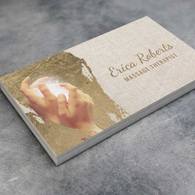 Massage Therapy Healing Händer Reiki SPA Visitkort (Skapare uppladdad)