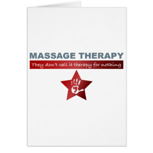 Massage Therapy in Ruby Red Hälsningskort