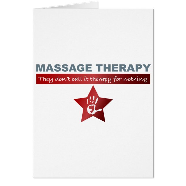 Massage Therapy in Ruby Red Hälsningskort (Framsidan)