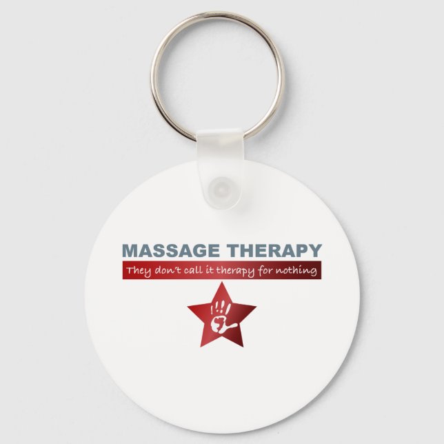 Massage Therapy in Ruby Red Nyckelring (Framsida)