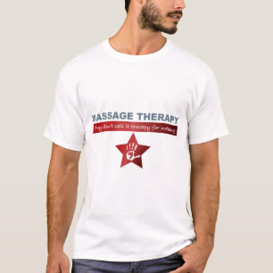 Massage Therapy in Ruby Red T-shirt
