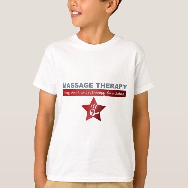 Massage Therapy in Ruby Red Tröja (Framsida)
