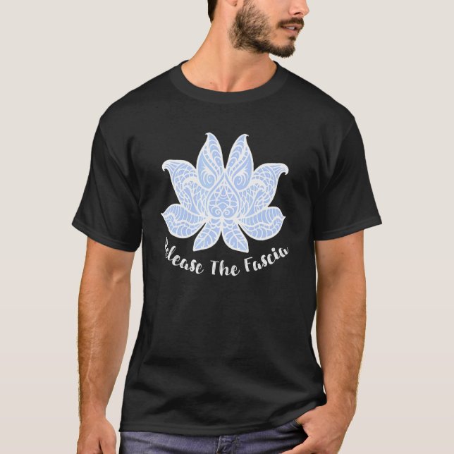 Massage Therapy PT Myofascial Release Fascia Lotus T Shirt (Framsida)