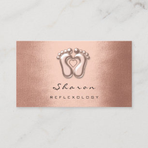 Massage Therapy Reflexology Therapist Copper Ro Visitkort