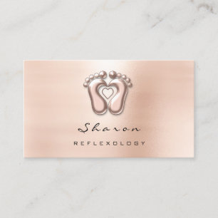 Massage Therapy Reflexology Therapist Social Skinn Visitkort