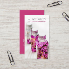 Massage Therapy Ro Essential Oil AromaTherapy Visitkort