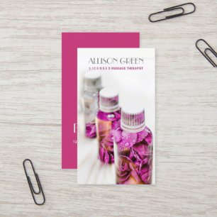 Massage Therapy Ro Essential Oil AromaTherapy Visitkort