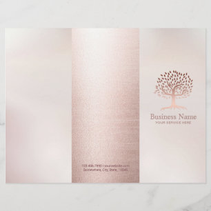 Massage Therapy Ro Guld Life Träd Spa Tri-Fold
