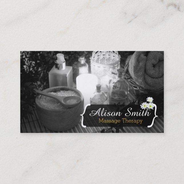 Massage Therapy / Spa / Health Visitkort (Framsida)