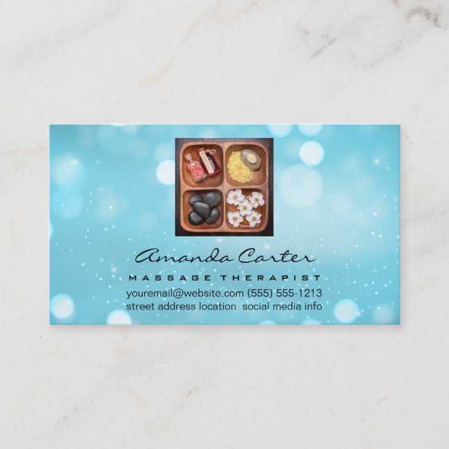 Massage Therapy | Spa Salon Visitkort (Framsida)