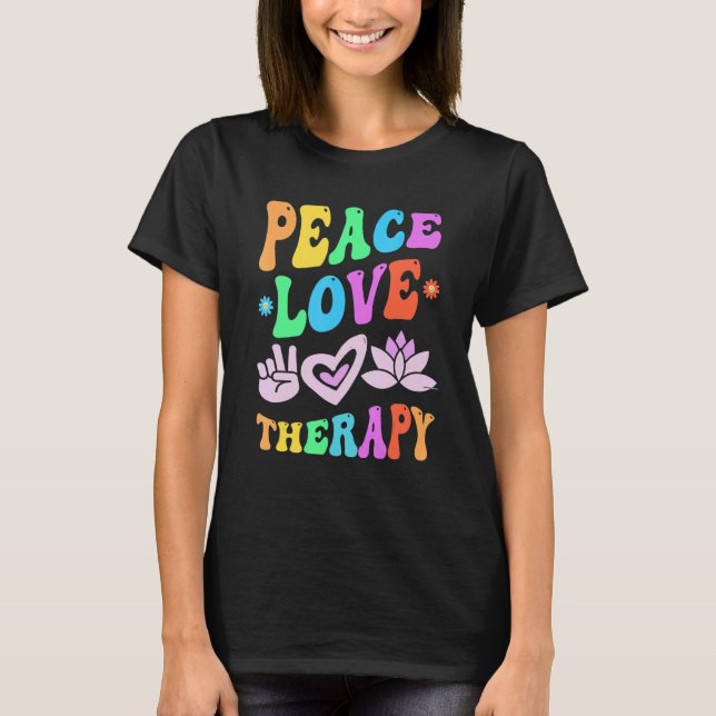MASSAGE THERAPY Team Gym Crew Therapist Squad Rela T Shirt (Framsida)