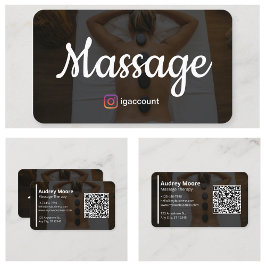 Massage Therapy Templates Visitkort