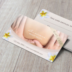 Massage Therapy Tropical Flower Salon Gift Rabattkort