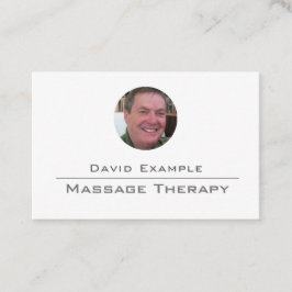 Massage Therapy with Photo of Holder Affärskort Visitkort
