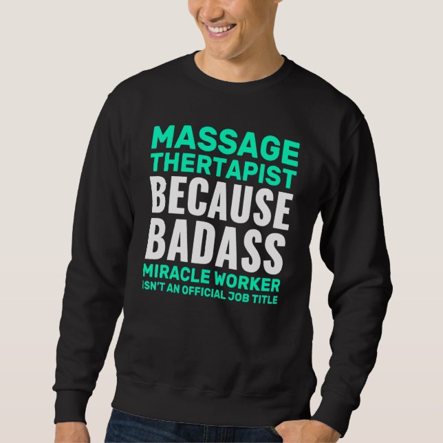 Massagebehandlare citerar fysisk behandlingsappara lång ärmad tröja (Framsida)
