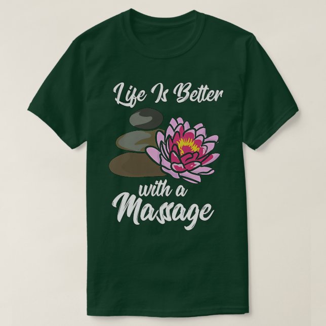 Massagebehandling höjer livskvalitet 2 t shirt (Design framsida)