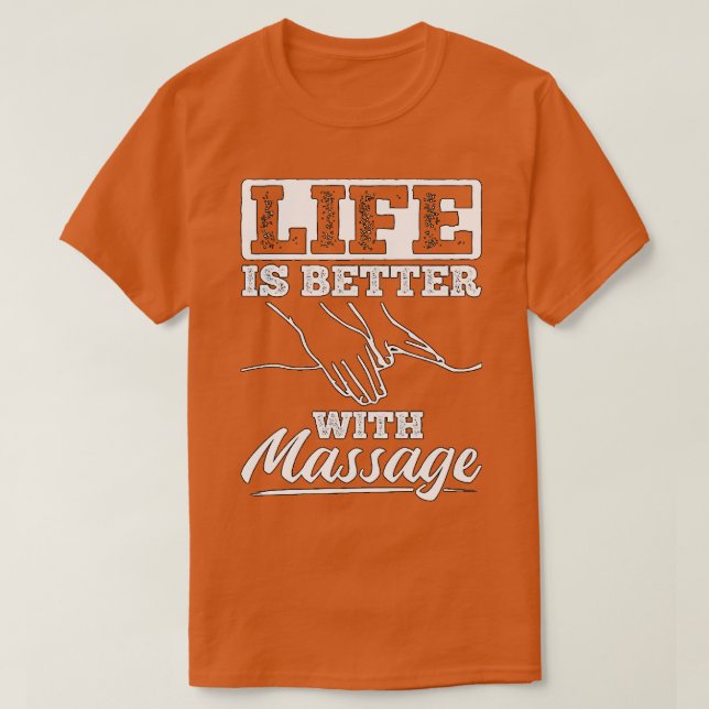 Massagebehandling höjer livskvalitet 4 t shirt (Design framsida)