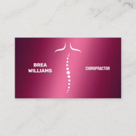 🦴 massagebehandling med Chiropractor Visitkort