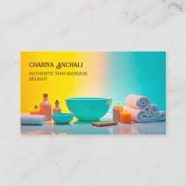 👍 massagebehandling QR Visitkort