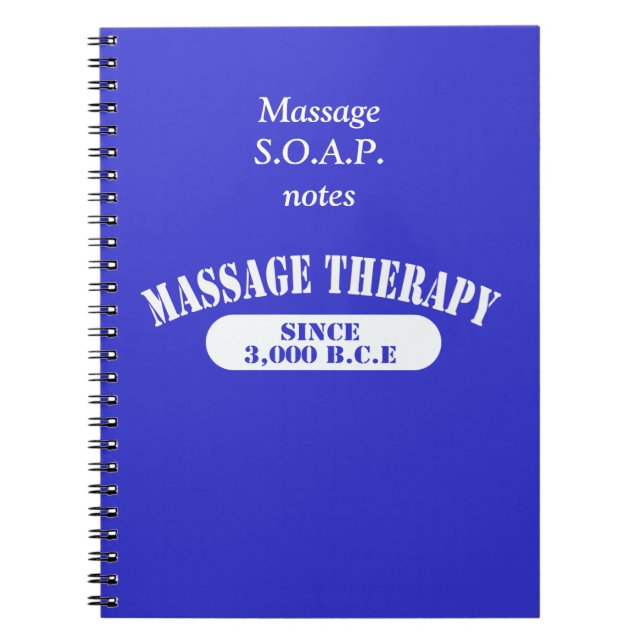 Massagebehandling sedan 3 000 B.C.E. Anteckningsbok (Framsidan)