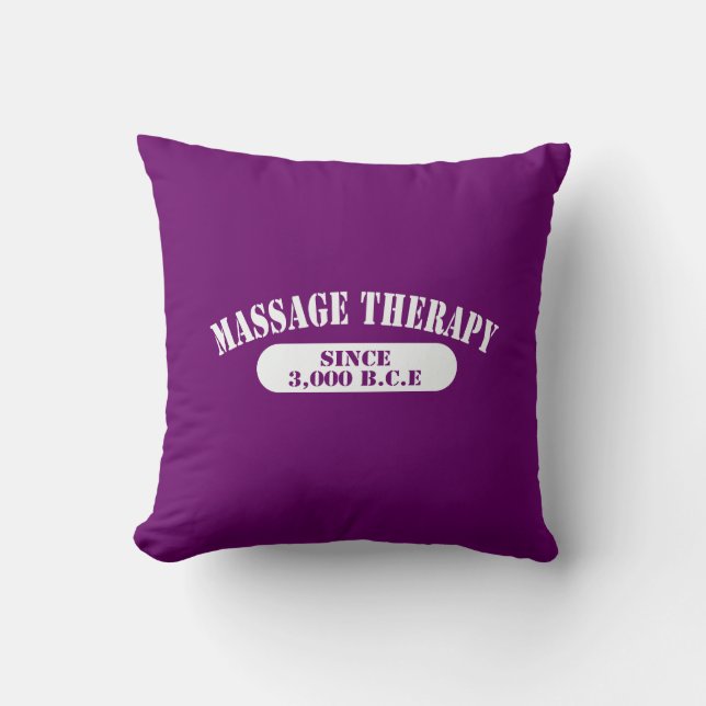Massagebehandling sedan 3 000 B.C.E. Kudde (Framsida)