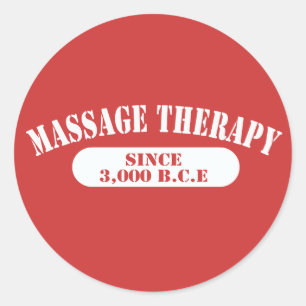 Massagebehandling sedan 3 000 B.C.E. Runt Klistermärke