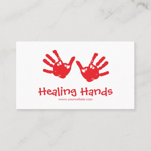 Massagebehandling Visitkort (Framsida)