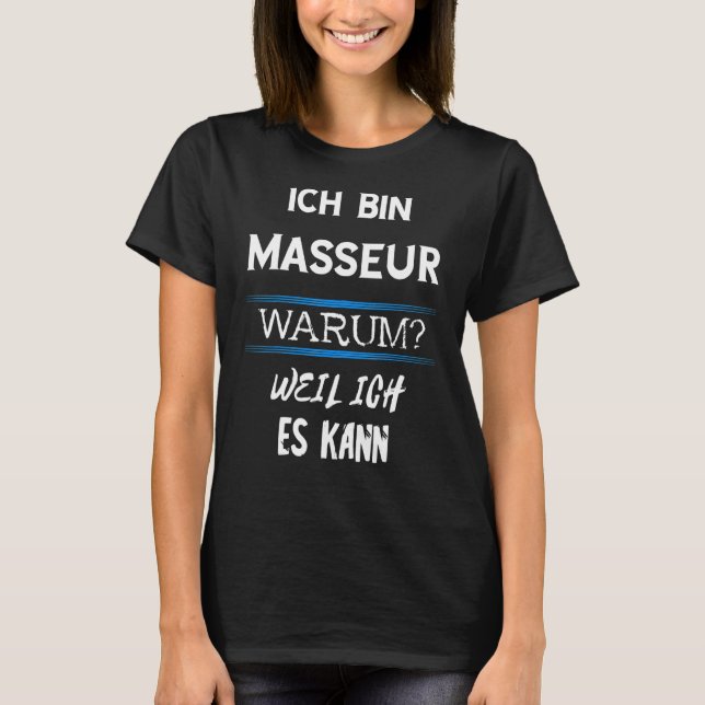 Massager Physios Massage Therapist Orthopedic Pro T Shirt (Framsida)