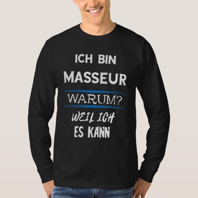 Massager Physios Massage Therapist Orthopedic Pro T Shirt (Framsida)