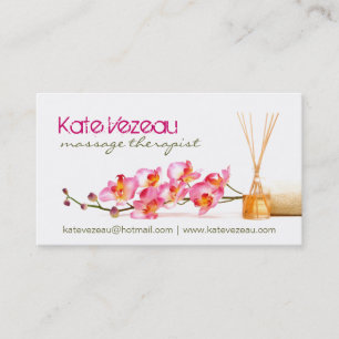Massageterapeut-/Aestheticianvisitkortar Visitkort