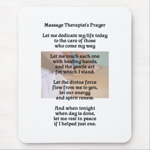 Massageterapeut bön Mousepad Musmatta