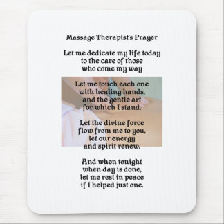 Massageterapeut bön Mousepad Musmatta