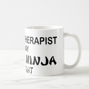 Massageterapeut dödliga Ninja vid natt Kaffemugg