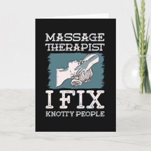 Massageterapeut I Fixar Knutiga Människor Kort