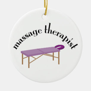 Massageterapeut Julgransprydnad Keramik