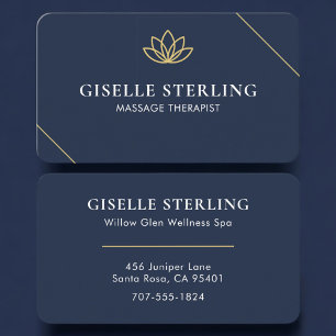 Massageterapeut Lotus Professional Visitkort