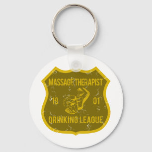 Massageterapeut som dricker ligan nyckelring