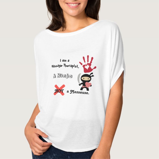 Massageterapeut Tee Shirt (Framsida)