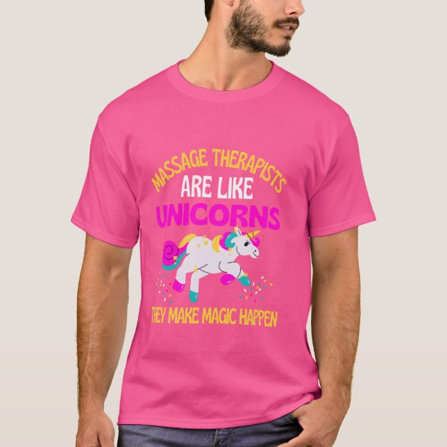 Massageterapeut Unicorn, Magic Unicorn Physio T Shirt (Framsida)