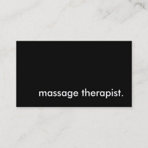 massageterapeut. visitkort