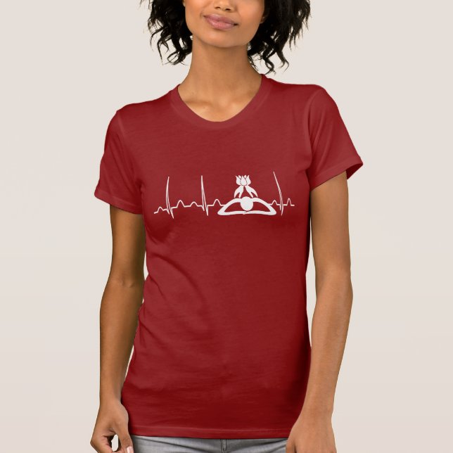 Massageterapeuthjärtslag T Shirt (Framsida)